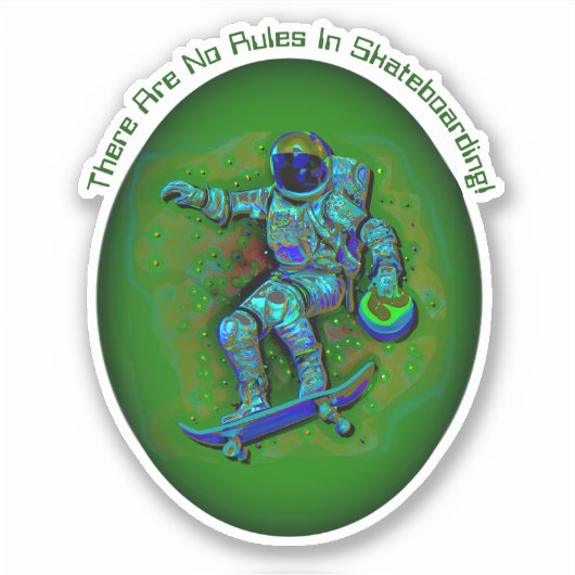 Voeg de Tekst van de Naam toe, het Astronaut van h Sticker (Voorkant)