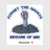 Voeg de Tekst van de Naam toe, vergeet Ghosts me, Sticker (Vel)