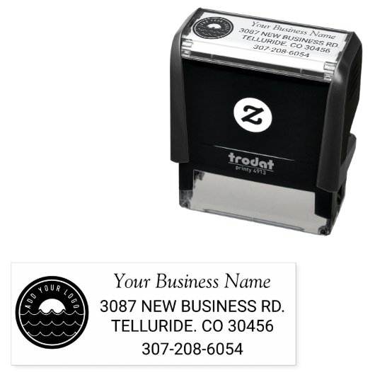 Voeg de Telefoon Bedrijfs van het Adres van de Ter Zelfinktende Stempel (In situ)