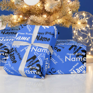 Voeg de Tevreden Verpakking van de Geboortedag toe Cadeaupapier