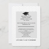 Voeg de Uitnodigingen van de Graduation van de Mei (Achterkant)