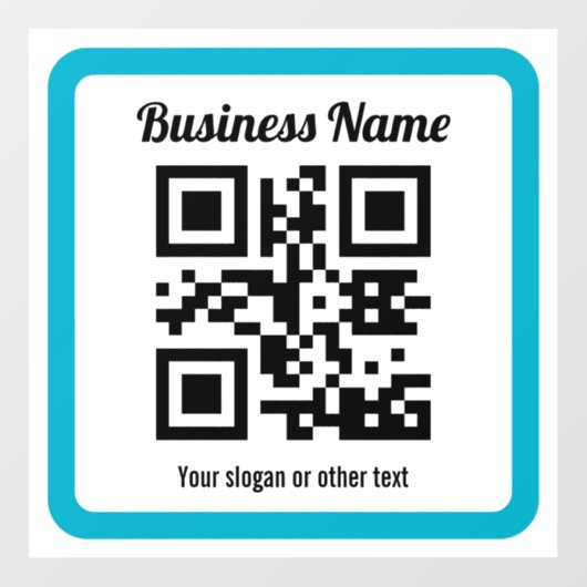 Voeg de URL van een willekeurige website toe en ma Raamsticker (Vel)