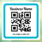 Voeg de URL van een willekeurige website toe en ma Raamsticker (Vel 3)