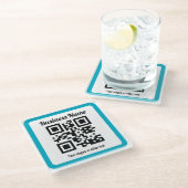 Voeg de URL van elke website toe en Creëer onmidde Glazen Onderzetter (Schuin)