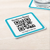 Voeg de URL van elke website toe en Creëer onmidde Kartonnen Onderzetters (Schuin)