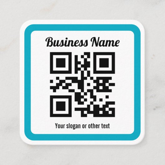 Voeg de URL van elke website toe en Creëer onmidde Vierkante Visitekaartje (Voorkant)