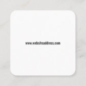 Voeg de URL van elke website toe en Creëer onmidde Vierkante Visitekaartje (Achterkant)