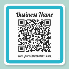 Voeg de URL van elke website toe en maak direct ee Vierkante Sticker