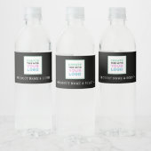 Voeg de verpakking van het Logo rond het etiket va (Flessen)