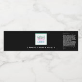 Voeg de verpakking van het Logo rond het etiket va (Enkel label)