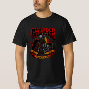 Voeg de Vlamjes van de Motorfiets van het Rode Cho T-shirt