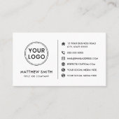 Voeg de website van de logo toe om het even welke  visitekaartje (Voorkant)