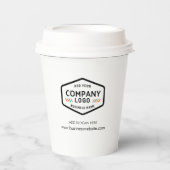 Voeg de Werknemer van het Adres van de Website van Papieren Bekers (Voorkant)