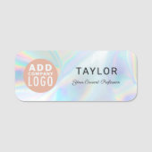 Voeg de Werknemer van het Bedrijf Bedrijfs van de  Naamplaatje (Voorkant)