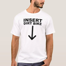 Voeg Ditbike Grappig T-shirt Wht toe