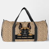 Voeg Dog Name Jouw naam, Boxer Dog Plunjezak (Voorkant)