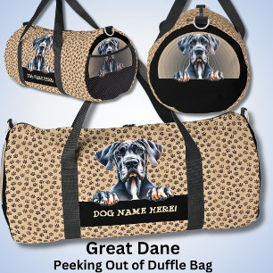 Voeg Dog Name Jouw naam, Grote Deen Plunjezak