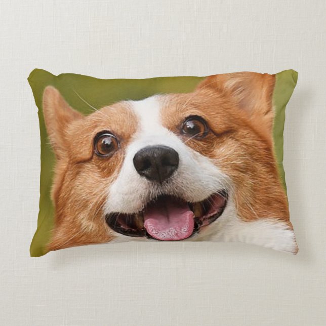 Voeg Dog Photo Personalized Gepersonaliseerd Accent Kussen (Voorkant)
