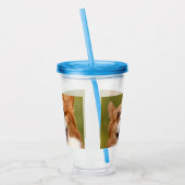 Voeg Dog Photo Personalized Gepersonaliseerd Acryl Drinkbeker (Links)