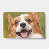 Voeg Dog Photo Personalized Gepersonaliseerd Badge (Achterkant)