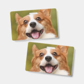 Voeg Dog Photo Personalized Gepersonaliseerd Badge (Voor- en achterkant)