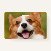 Voeg Dog Photo Personalized Gepersonaliseerd Badge (Achterkant)