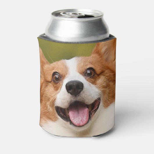 Voeg Dog Photo Personalized Gepersonaliseerd Blikjeskoeler (Blikje Achterkant)