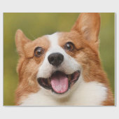 Voeg Dog Photo Personalized Gepersonaliseerd Cadeaupapier (Vlak)