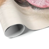 Voeg Dog Photo Personalized Gepersonaliseerd Cadeaupapier (Rol Hoek)