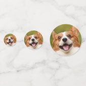 Voeg Dog Photo Personalized Gepersonaliseerd Confetti (Achterkanten)