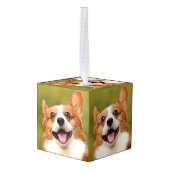 Voeg Dog Photo Personalized Gepersonaliseerd Decoratie (Achter hoekig)