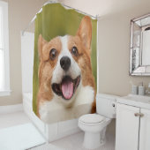 Voeg Dog Photo Personalized Gepersonaliseerd Douchegordijn (In situ)