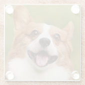 Voeg Dog Photo Personalized Gepersonaliseerd Glazen Onderzetter (Achterkant)