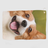 Voeg Dog Photo Personalized Gepersonaliseerd Golfhanddoek (Horizontaal)