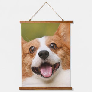 Voeg Dog Photo Personalized Gepersonaliseerd Hangend Wandkleed