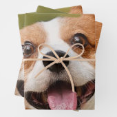Voeg Dog Photo Personalized Gepersonaliseerd Inpakpapier Vel (In situ)