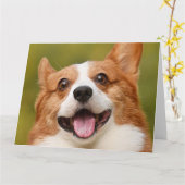 Voeg Dog Photo Personalized Gepersonaliseerd Kaart (Gele Bloem)