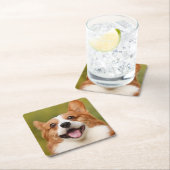 Voeg Dog Photo Personalized Gepersonaliseerd Kartonnen Onderzetters (Insitu)