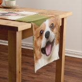 Voeg Dog Photo Personalized Gepersonaliseerd Korte Tafelloper (Voorbeeld)