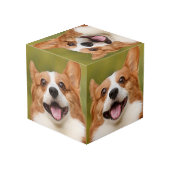 Voeg Dog Photo Personalized Gepersonaliseerd Kubus (Achter hoekig)