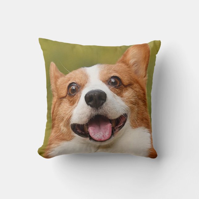 Voeg Dog Photo Personalized Gepersonaliseerd Kussen (Voorkant)