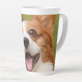 Voeg Dog Photo Personalized Gepersonaliseerd Latte Mok (Rechterhoek)