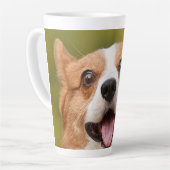 Voeg Dog Photo Personalized Gepersonaliseerd Latte Mok (Linkerhoek)