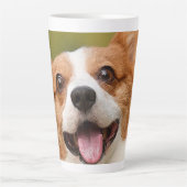 Voeg Dog Photo Personalized Gepersonaliseerd Latte Mok (Voorkant)