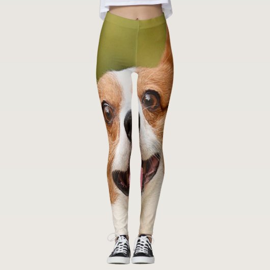 Voeg Dog Photo Personalized Gepersonaliseerd Leggings (Voorkant)