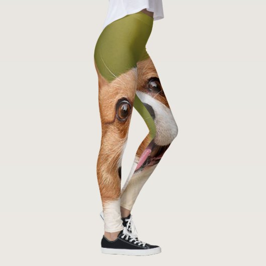 Voeg Dog Photo Personalized Gepersonaliseerd Leggings (Rechts)