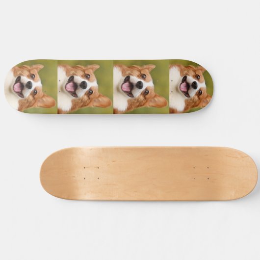 Voeg Dog Photo Personalized Gepersonaliseerd Persoonlijk Skateboard (Horizontaal)