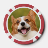 Voeg Dog Photo Personalized Gepersonaliseerd Poker Chips (Achterkant)