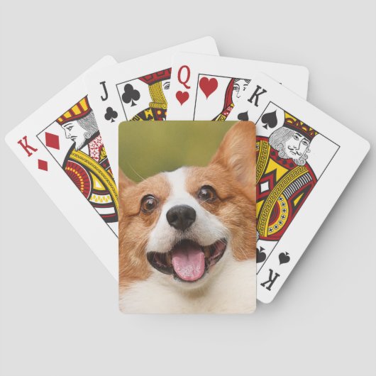 Voeg Dog Photo Personalized Gepersonaliseerd Pokerkaarten (Achterkant)