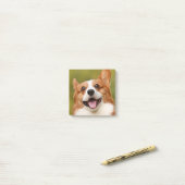 Voeg Dog Photo Personalized Gepersonaliseerd Post-it® Notes (Op bureau)